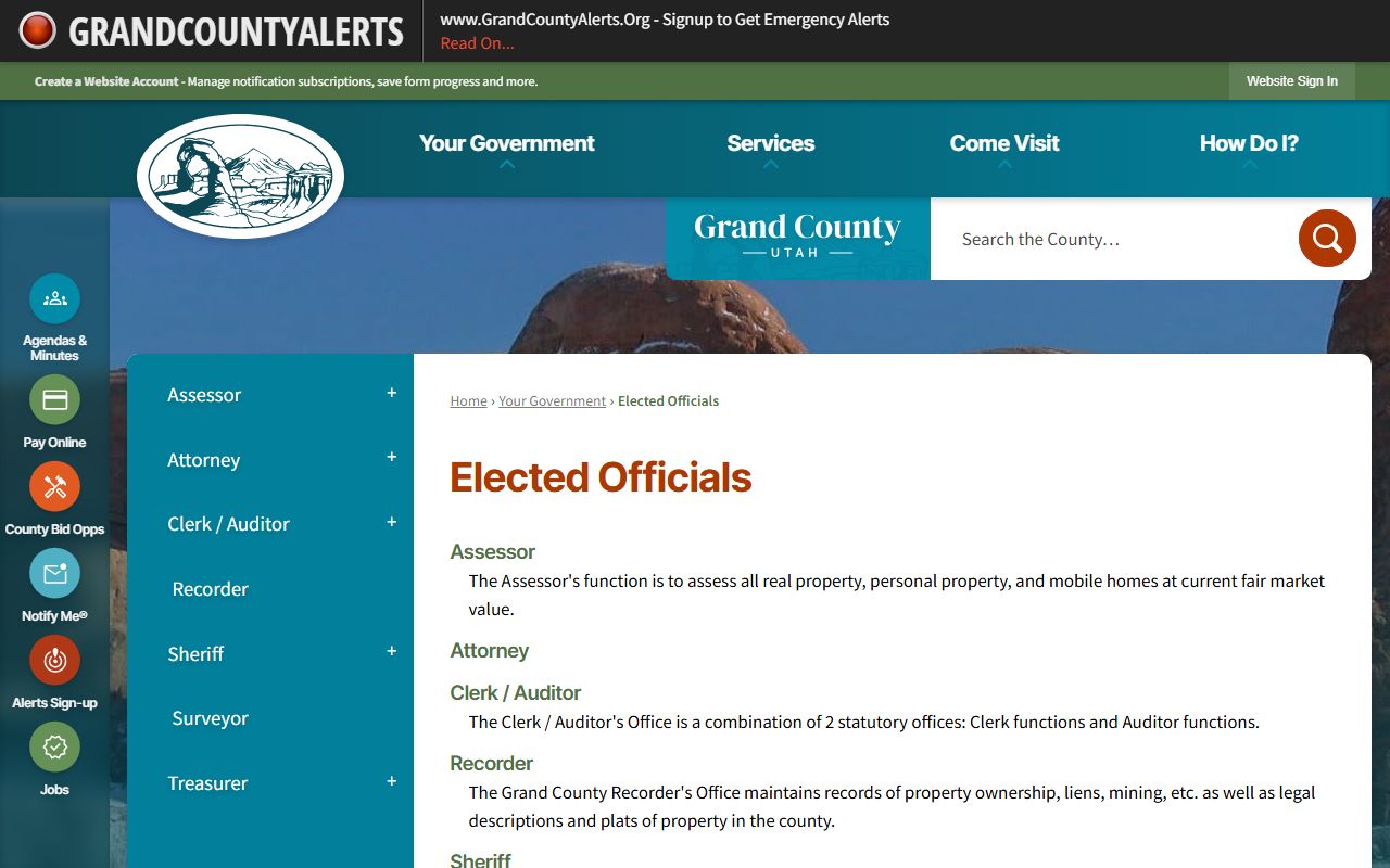 Grand County arrest records sheriff office website