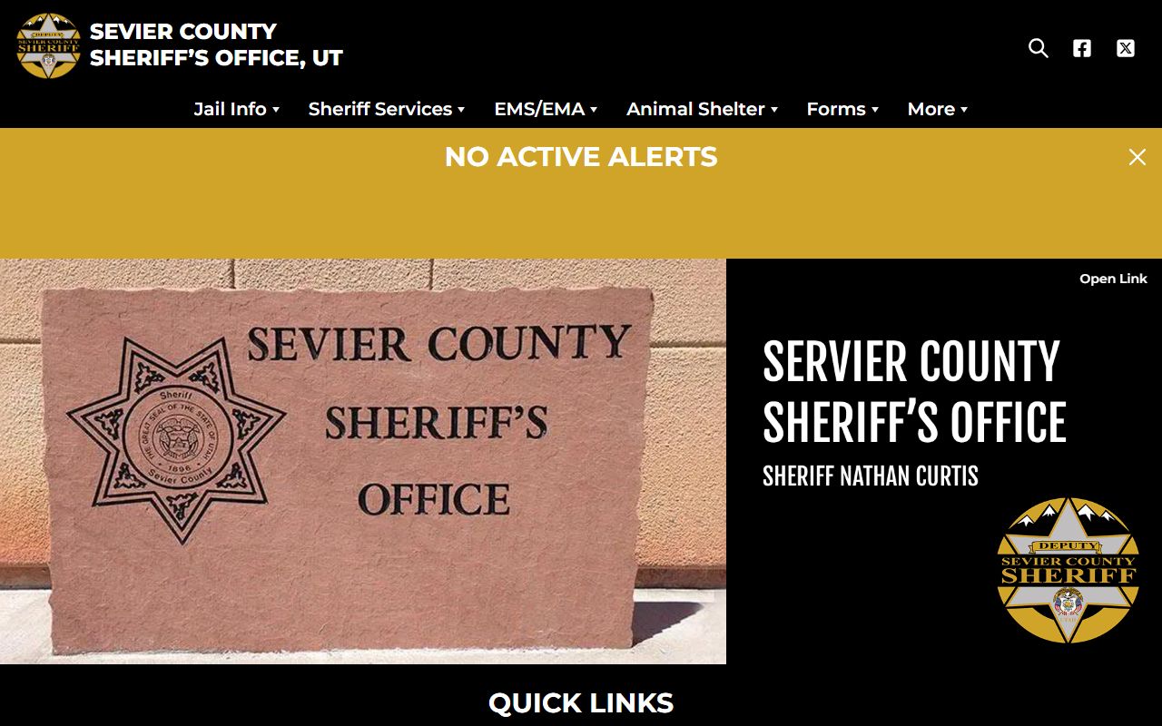 Sevier County arrest records Sheriff's Office website