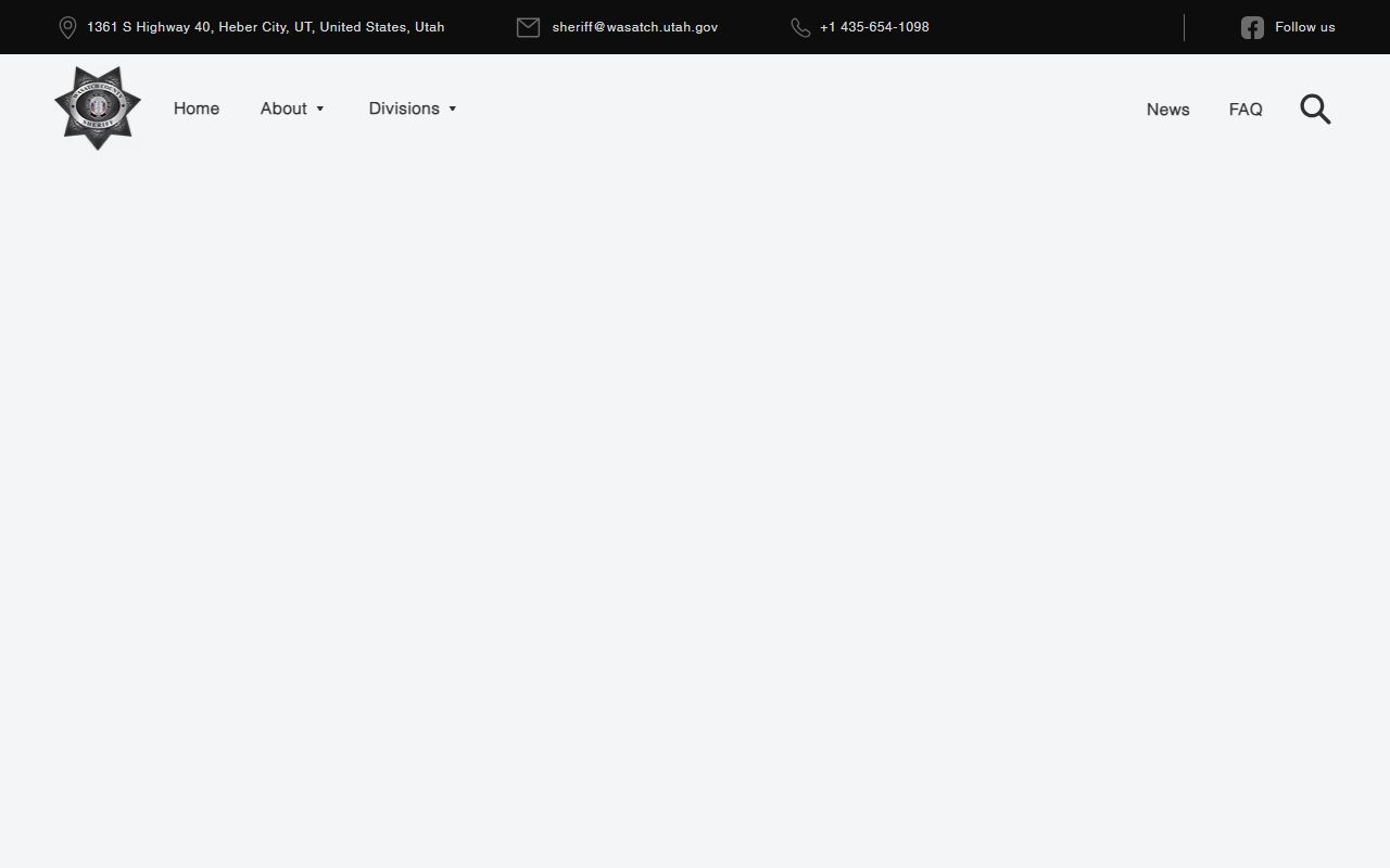 Wasatch County GRAMA records request page